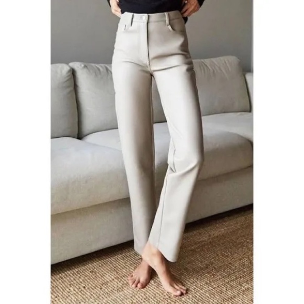 Aritzia Melina Pants in Light Taupe